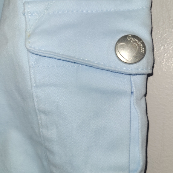 🐾 Vintage Gymboree Girl's Best Friend Powder Blue Cotton Pants Size 4 Adj Waist - Picture 5 of 7